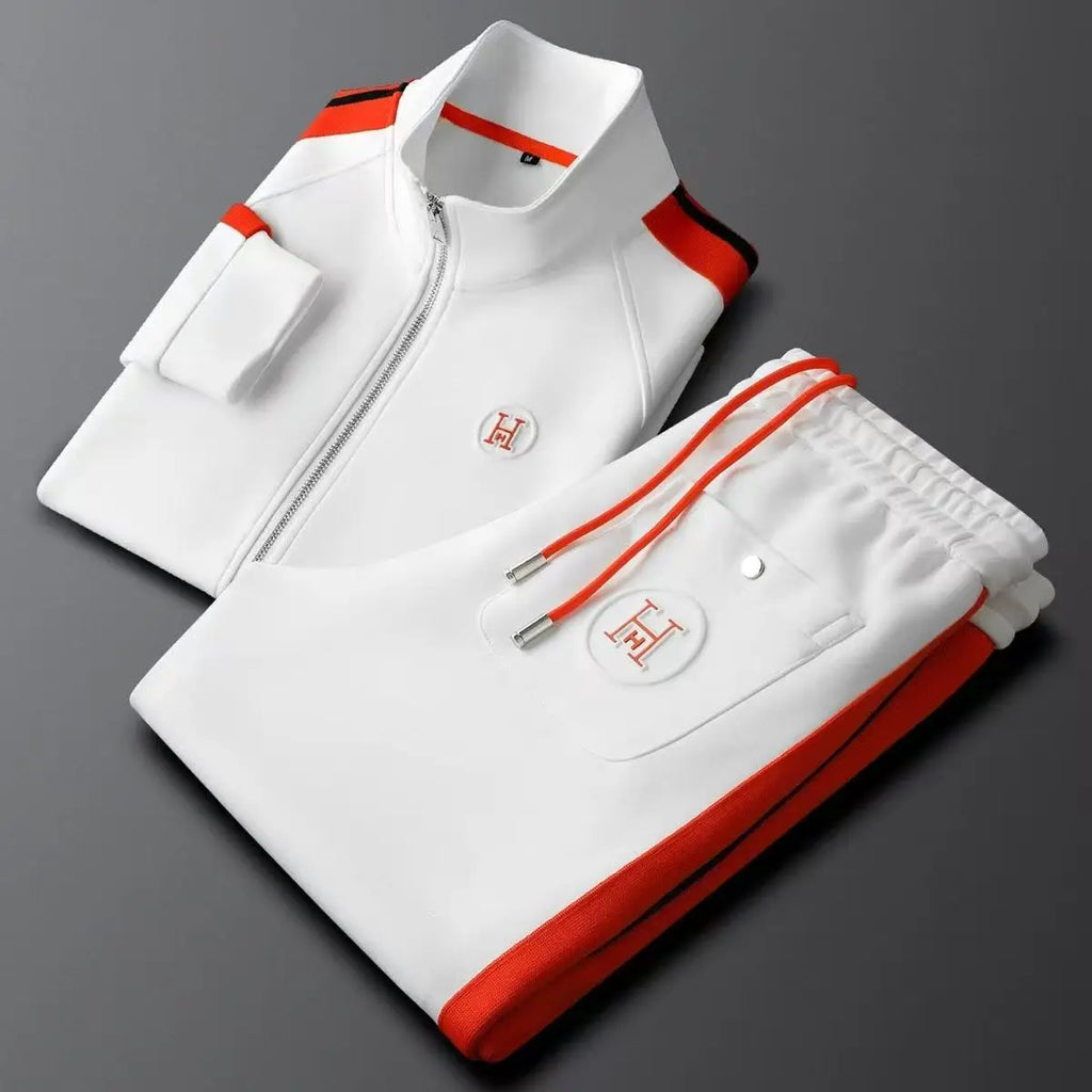 Men Tracksuit Sportswear Set Men's Jacket Trendy