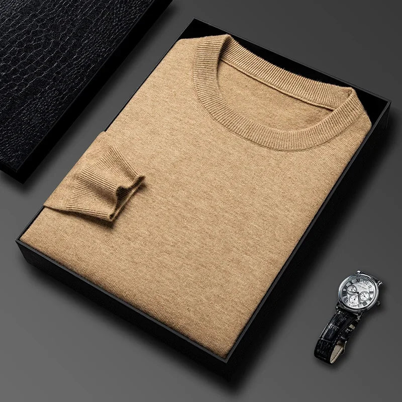 Men's Knitted Cotton Sweater/Fleece