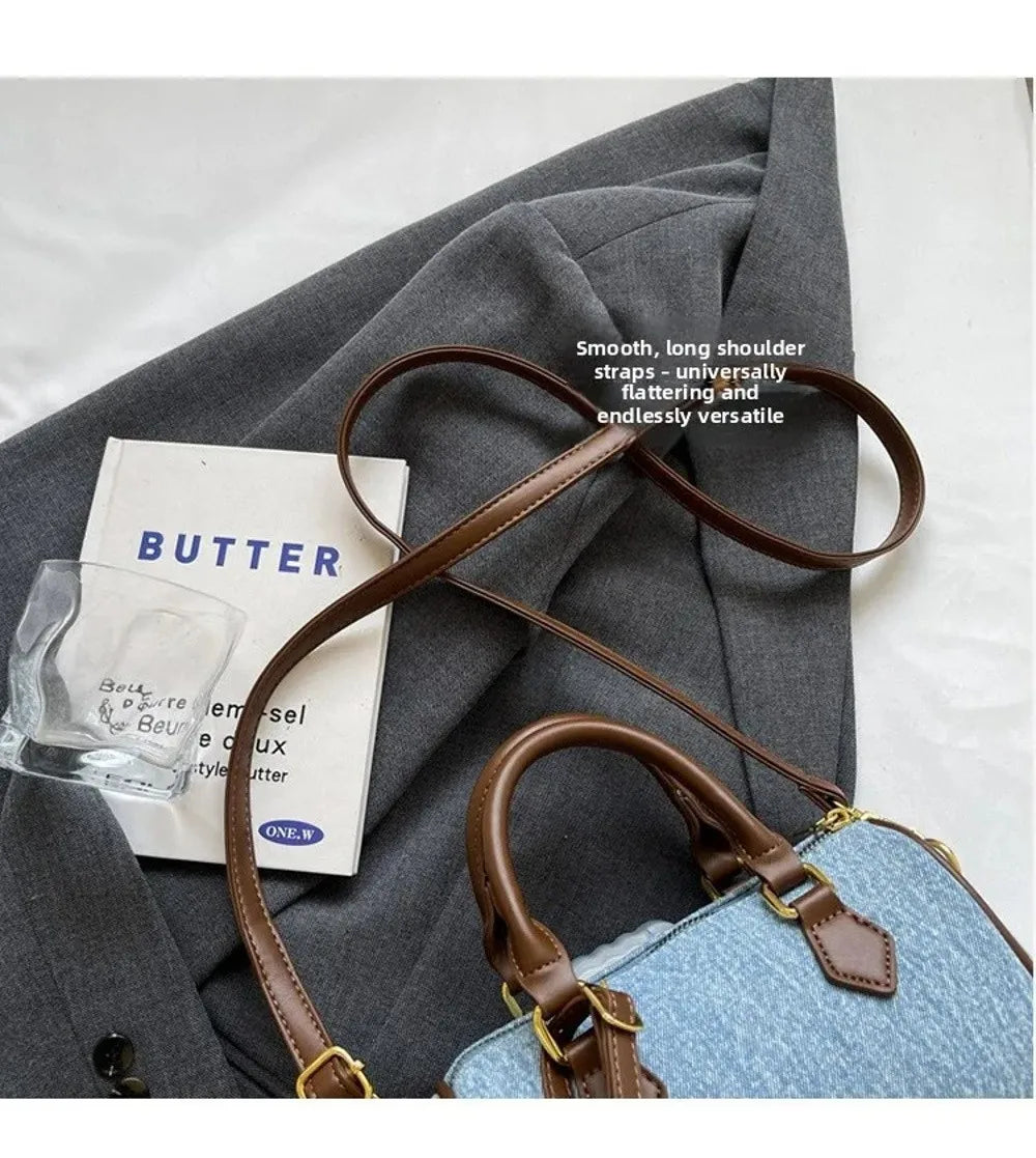 Denim Crossbody Handbag