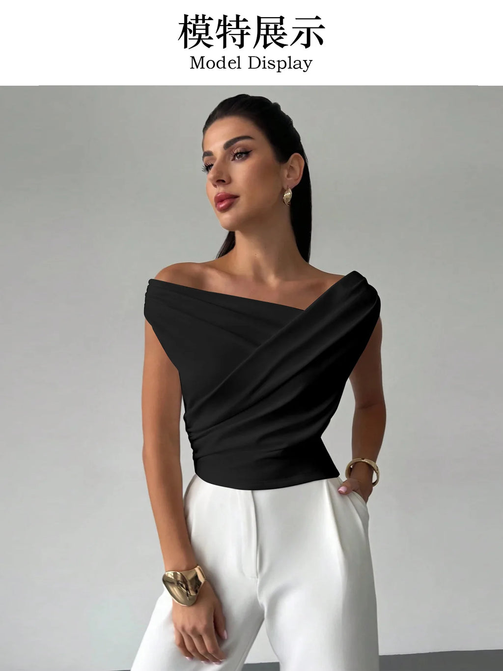 Summer Autumn Irregular Crop Tops Women Sleeveless Solid Y2K Short Tank Top Casual