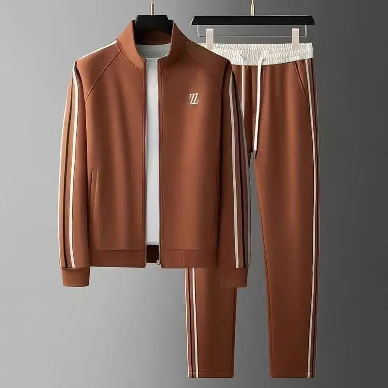 Trendy Fashion Activewear with Long-Sleeve Top and Straight-Leg Pants