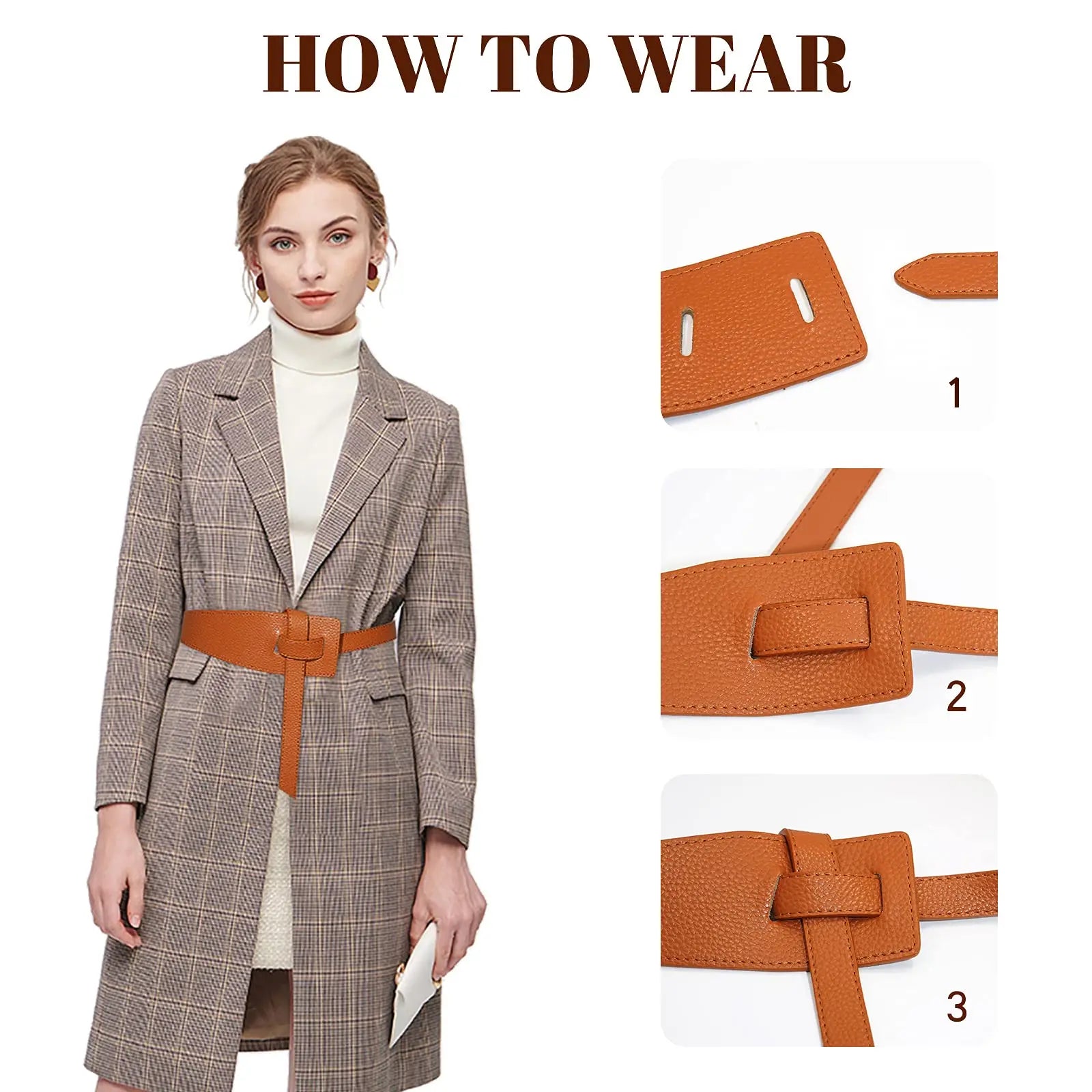 Versatile Genuine Leather Belt - Vintage Knotted Design, Ideal for Business & Casual Chic, Comfortable Average Size