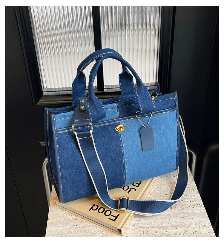 Women's Denim Shoulder Handbag.