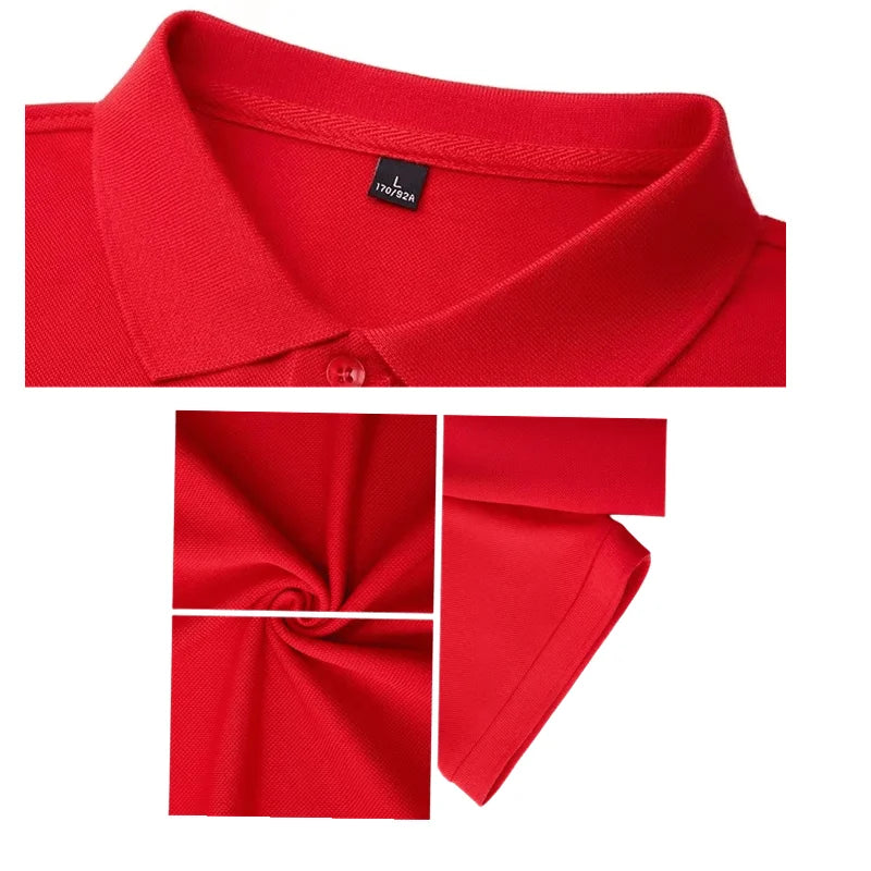 2024 Golf High Quality Luxury Men's Business Polo Shirt Printed Summer Outdoor Fitness Jogging Quick Drying T-Shirt