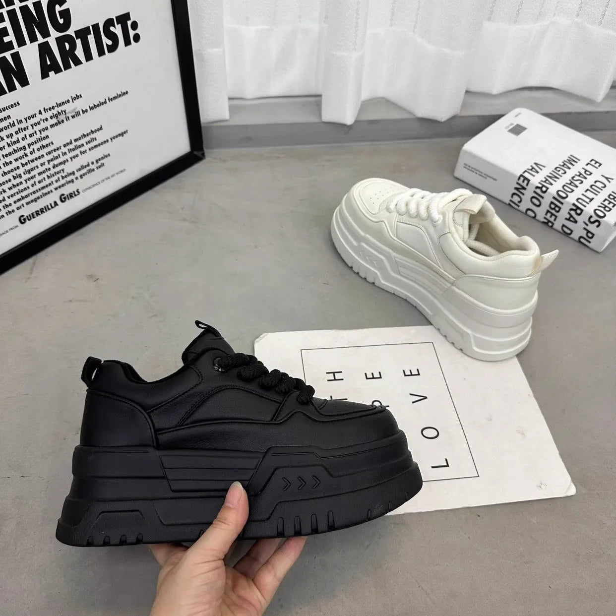 Ladies Chunky  Platform Dad Sneakers