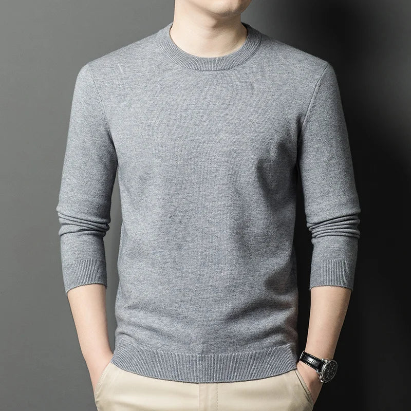Men's Knitted Cotton Sweater/Fleece