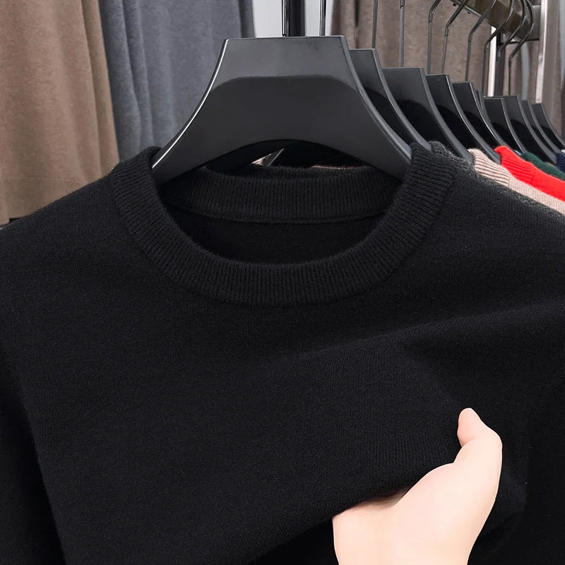 Men's Knitted Cotton Sweater/Fleece