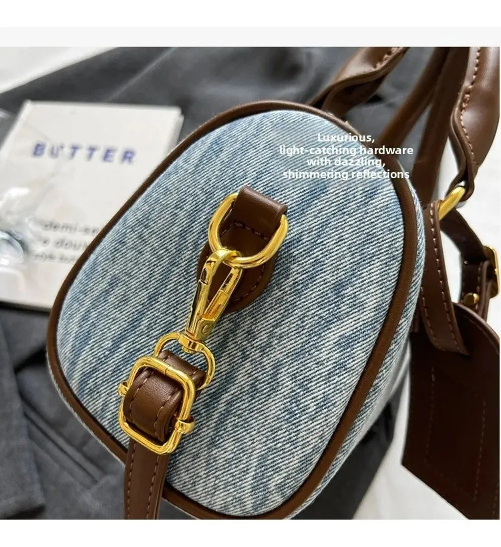 Denim Crossbody Handbag