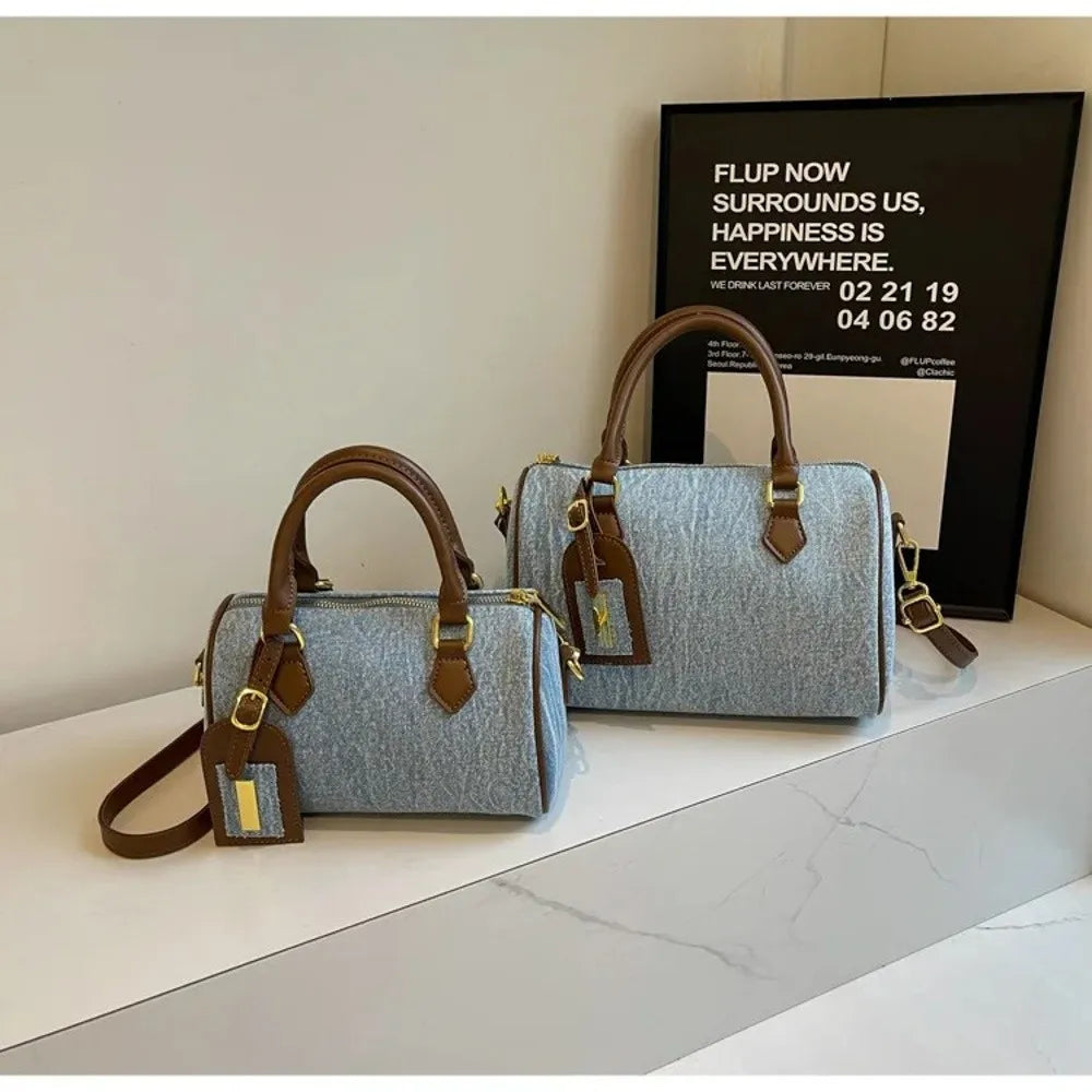 Denim Crossbody Handbag