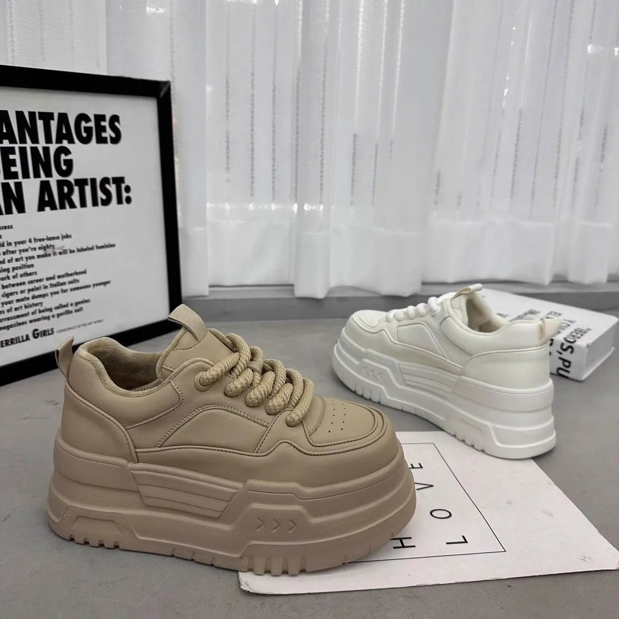 Ladies Chunky  Platform Dad Sneakers