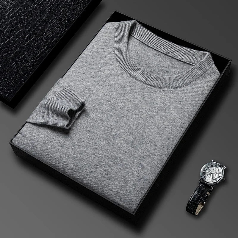 Men's Knitted Cotton Sweater/Fleece