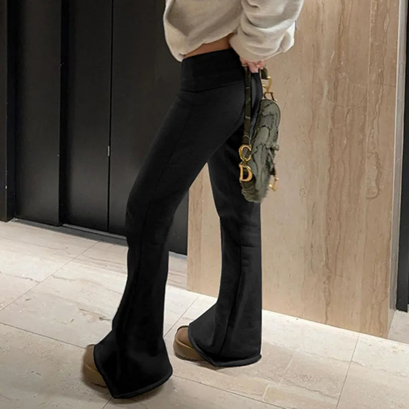 Y2k High waist Flared yoga Pants