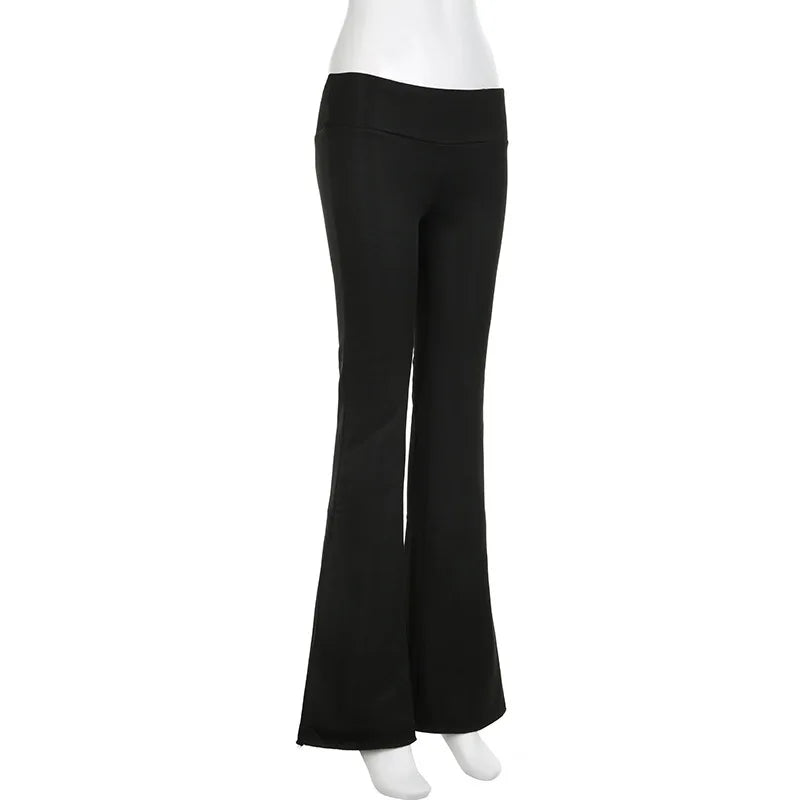 Y2k High waist Flared yoga Pants