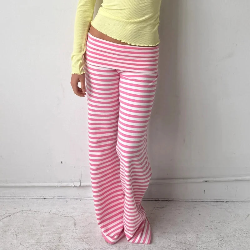 YSK Striped Flared pant