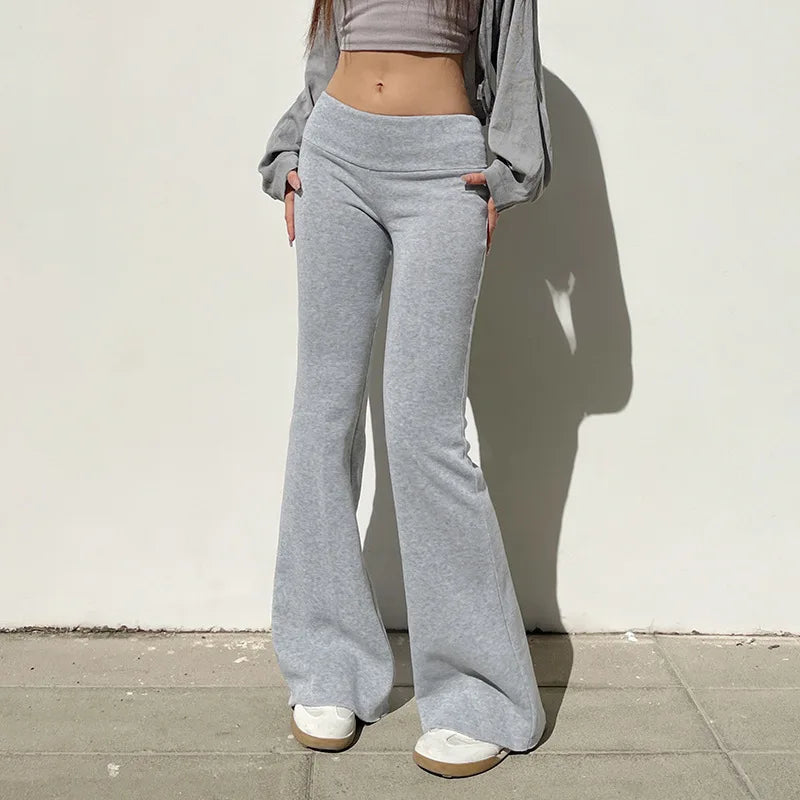 Y2k High waist Flared yoga Pants