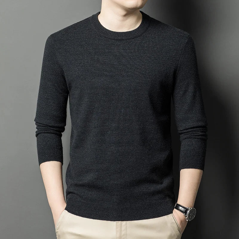 Men's Knitted Cotton Sweater/Fleece