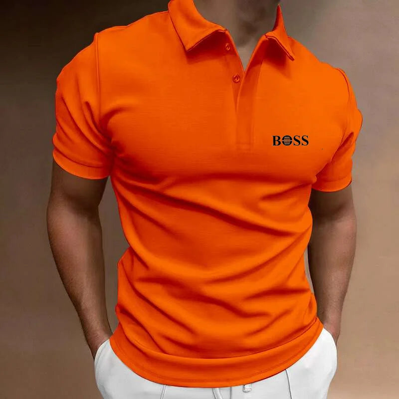 2024 Golf High Quality Luxury Men's Business Polo Shirt Printed Summer Outdoor Fitness Jogging Quick Drying T-Shirt