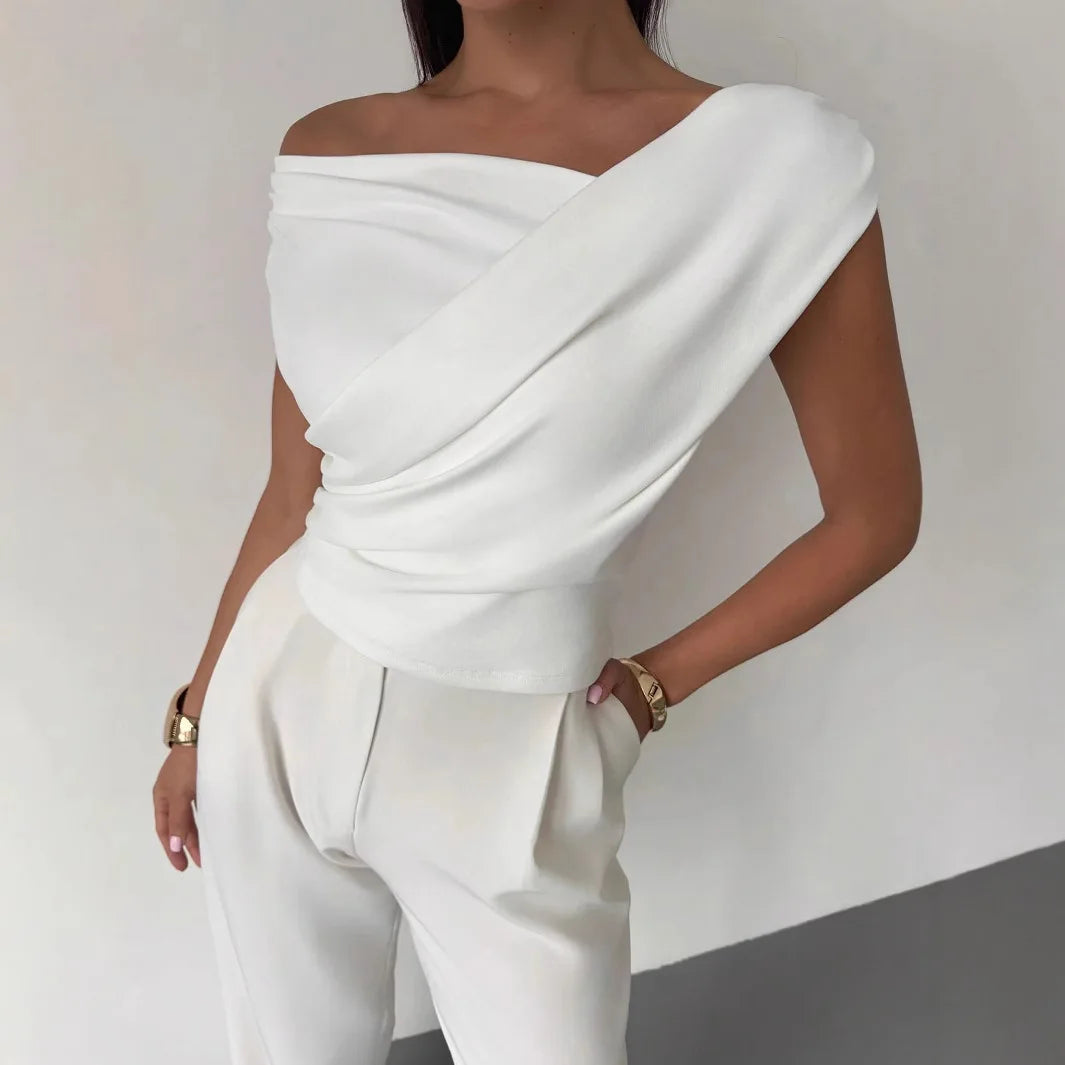 Summer Autumn Irregular Crop Tops Women Sleeveless Solid Y2K Short Tank Top Casual