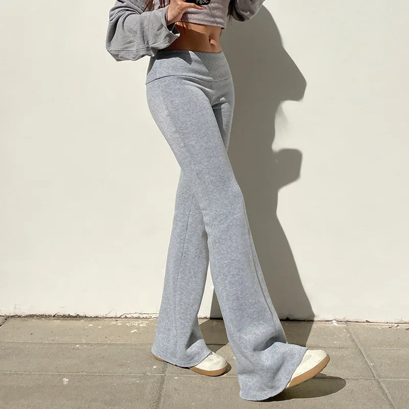Y2k High waist Flared yoga Pants