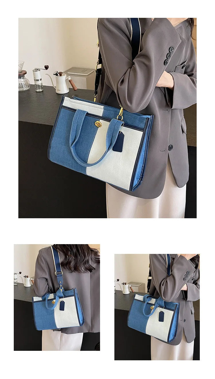 Women's Denim Shoulder Handbag.