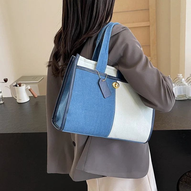 Women's Denim Shoulder Handbag.