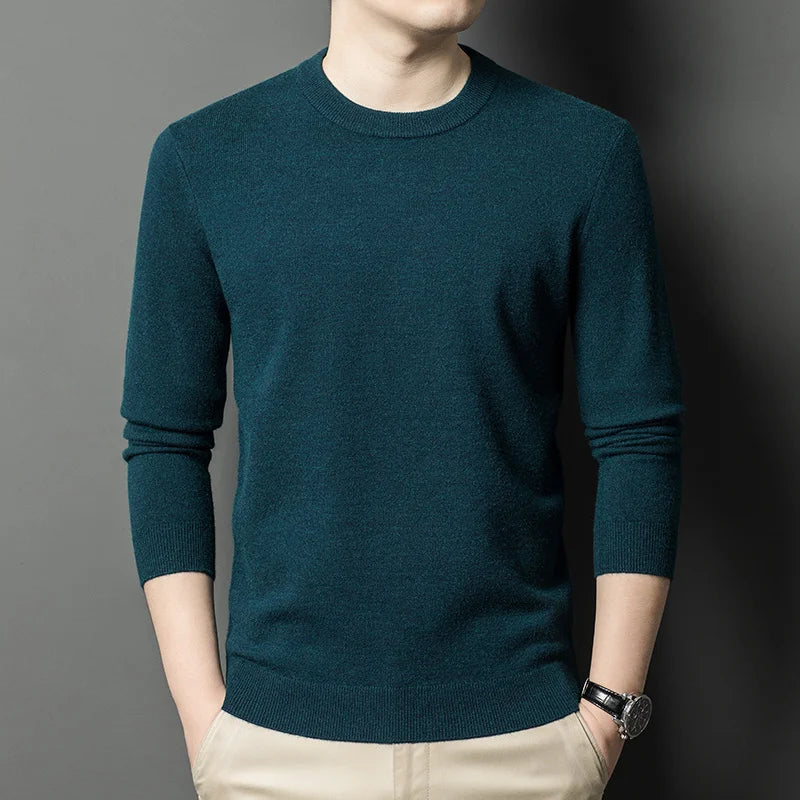 Men's Knitted Cotton Sweater/Fleece