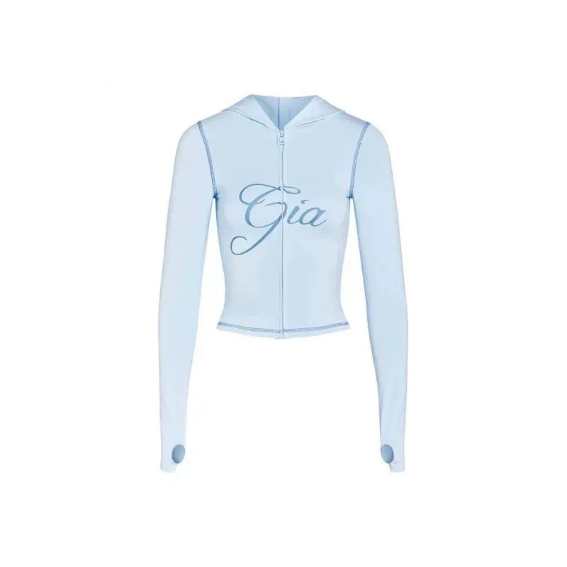 Gia long sleeve high spring top & low waist micro flared pants