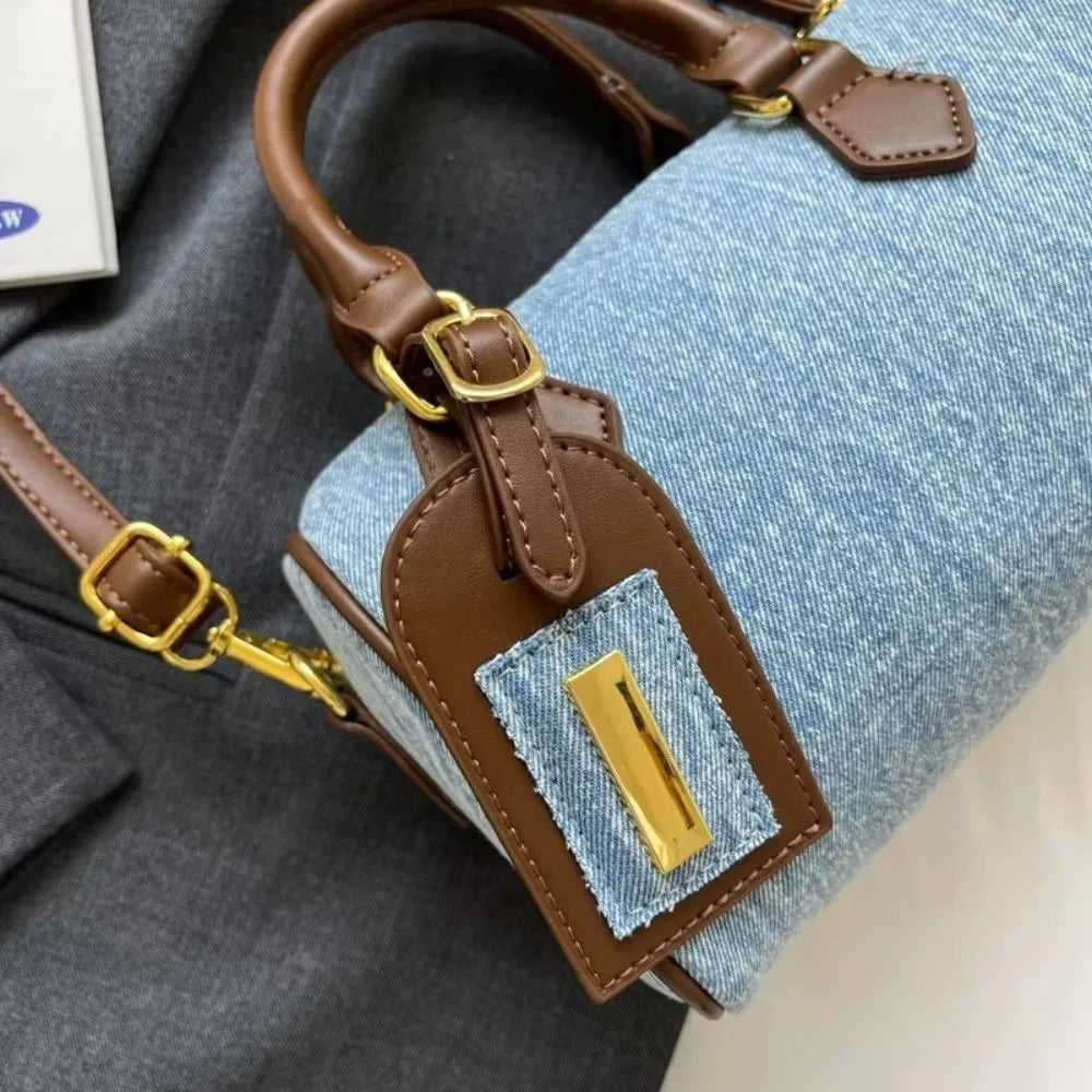 Denim Crossbody Handbag