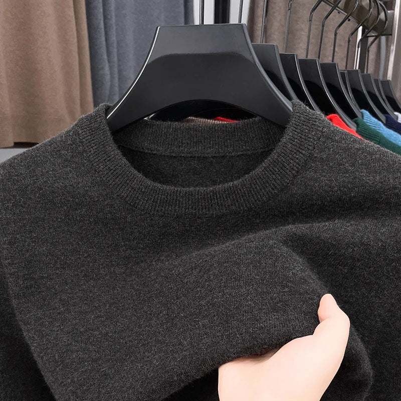 Men's Knitted Cotton Sweater/Fleece