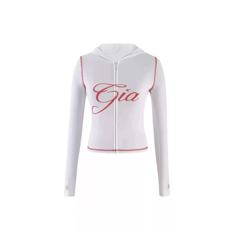Gia long sleeve high spring top & low waist micro flared pants