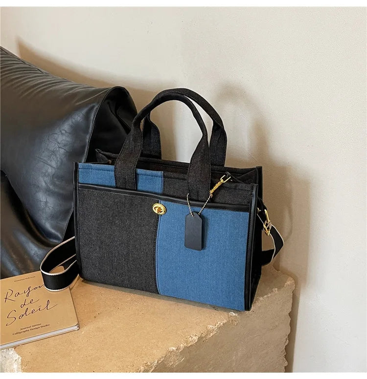 Women's Denim Shoulder Handbag.