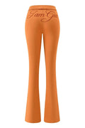 Gia long sleeve high spring top & low waist micro flared pants