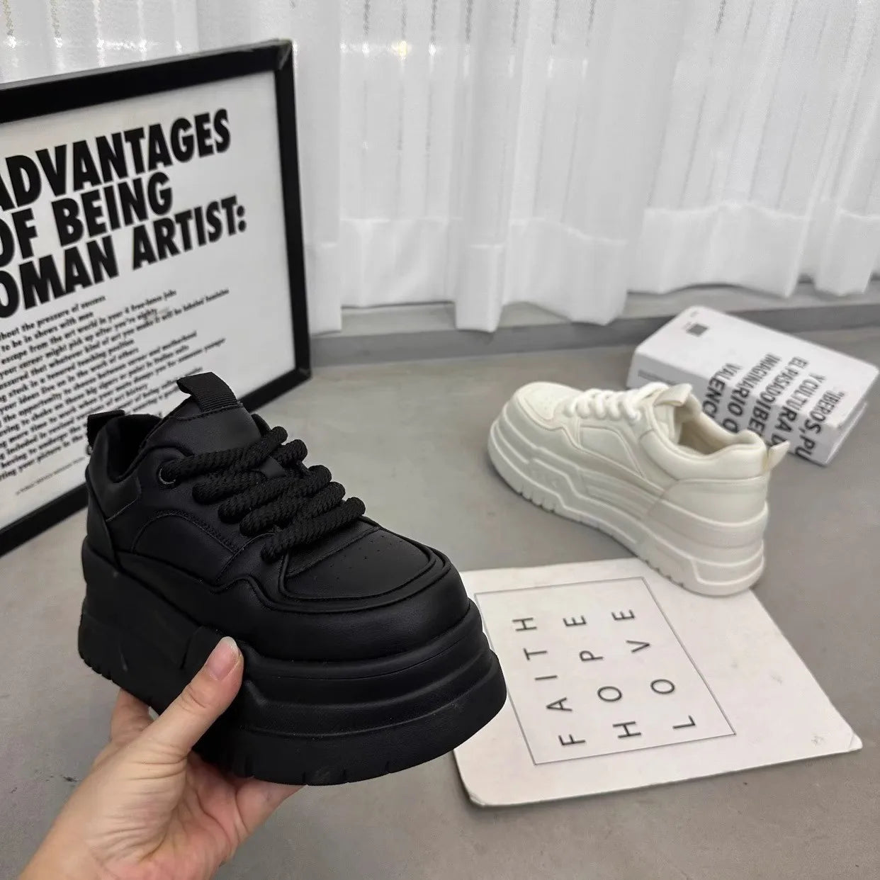 Ladies Chunky  Platform Dad Sneakers