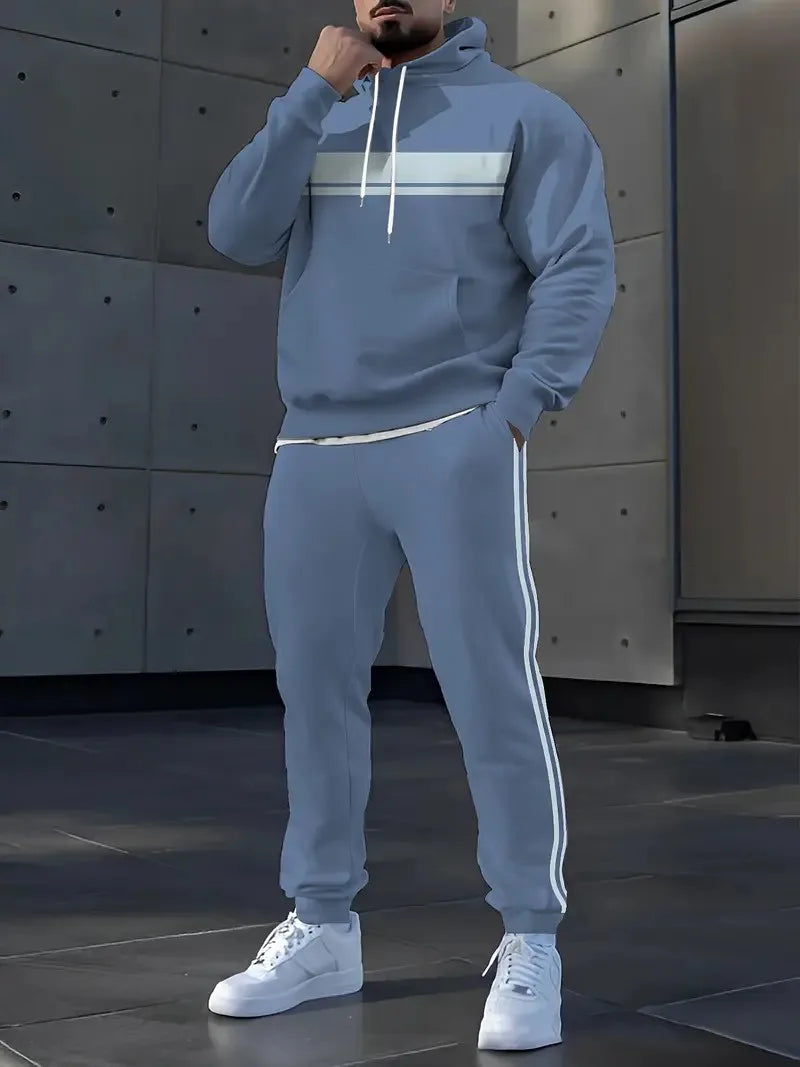 Men's Hoodie Set Spring Autumn 2025 Comfortable Soft Casual Fashionable Streetwear Street Style Men's Clothing